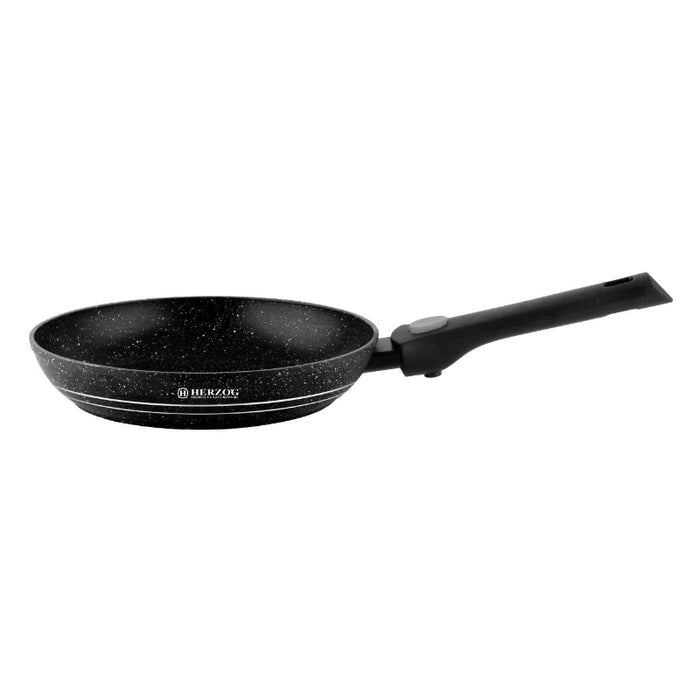 Herzog HR-3624: Sartén revestida de mármol de 24 cm con mango desmontable