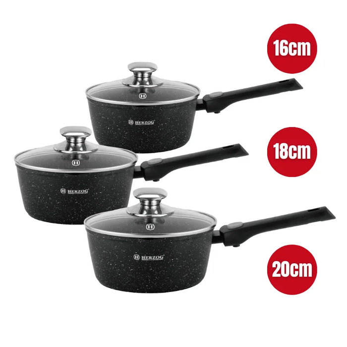 Herzog HR-3621: Olla para Salsa de 6 Piezas con Mango Desmontable