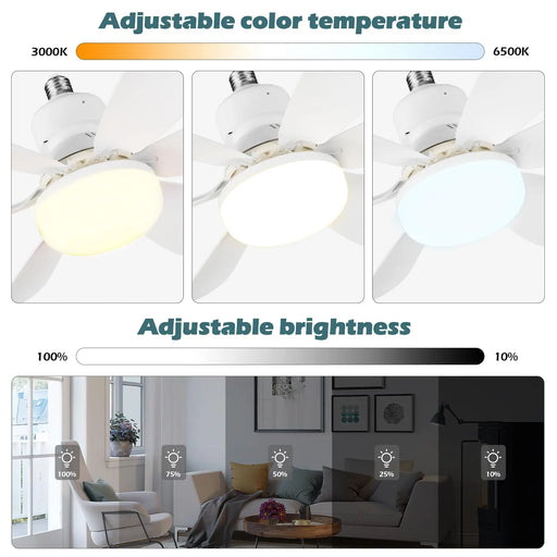 Ventilador de techo LED 40W con mando a distancia 85-265V bronmart
