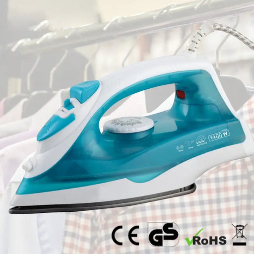 Plancha de Vapor 1400W: Eficiencia y Elegancia en Uno- Turquesa | BronHome© - Bronmart