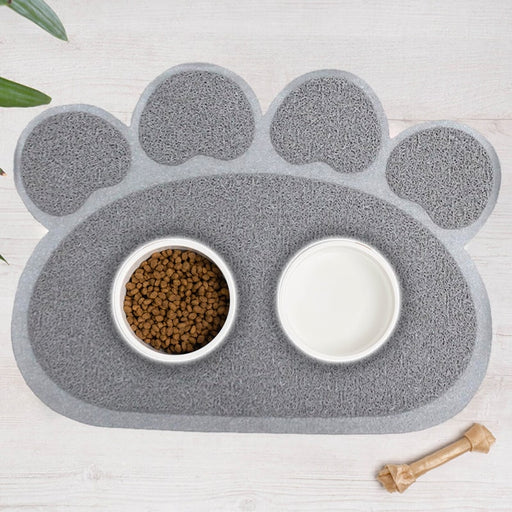 Alfombra para cuenco de comida de mascotas con patas de gato | BronPets©,alfombra mascotas, alfombra para perros, alfombra perro, alfombra para mascotas, alfombra anti gatos, alfombras perros, alfombras resistentes a gatos, alfombras compatibles con mascotas, alfombra anti pelos perro, alfombras gatos