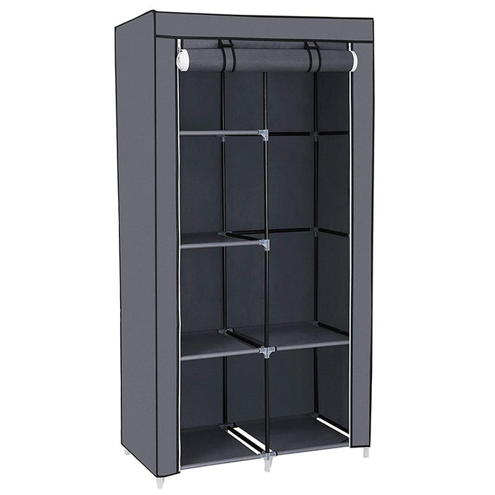 Armario de tela para ropa, organizador ropero plegable - Pequeño Gris | BronHome©