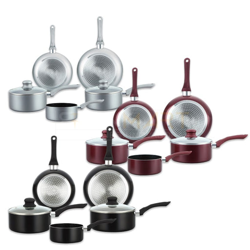 BRONMART,HG-1020,Batería con, revestimiento ,de ,piedra ,antiadherente, de 7 piezas, _ BronKitchen©,bateria-de-marmol-con-asas-desmontables-aluminio-fundido,bronmart,ES