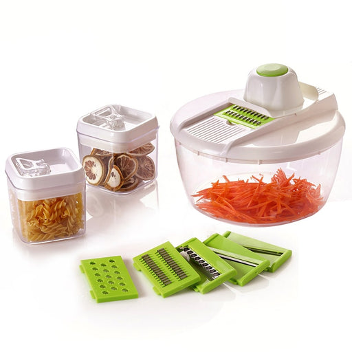 Cortadora-de-verduras-con-2-recipientes-de-almacenamiento-BronKitchen©,Cortador-de-Verdura-Mandolina-de-Verduras-Multifuncional,Cocina-Slicer-10-Cuchillas,Separador-de-huevos-para-tomate, patata, berenjena, queso, rebanador, rallador, trituradora,cortador-de-verduras-con-cuchilla-giratoria, cortador-espiral patatas, fideos, utensilios-de-cocina,bronmart-españa