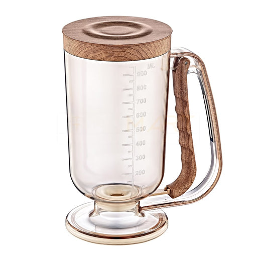 dispensador de masa para pancakes, dispensador de masa para reposteria, dispensador de masa para galletas, dispensador de masa para hot cakes, dispensador de masa para donas, embudo dispensador de masa, dispensador de masa para magdalenas, dispensador de aceite para masajes, jarra dispensadora de masa,dispensador de masa de pastel de masa de plástico púrpura de alimentaria, repostería, herramientas de decoración de repostería para hornear, herramientas de cocina