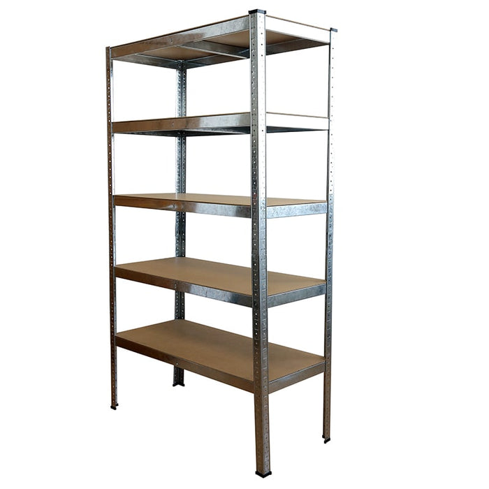 Estantería-metálica-kit-Marrón-y-Plata-180x90x40cm, carga-max. 175kg-por-balda-BronTools©,HG-8027-Clayette-de-Stockage-Galvanisee-HG-8027-2-bronmart.com