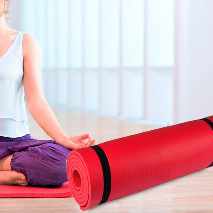 Esterilla profesional para la práctica de yoga y fitness Roja 190x58x1cm | BronFit© , pilates mat , pilates en casa , Pilates Embarazo y Sentarse , pilates de Yoga Fitness , esterilla yoga bronmart , esterilla yoga , esterilla pilates , esterilla gimnasia , Esterilla Fitness y Yoga roja 190x58x1 , esterilla fitness , esterilla ejercicio , esterilla deporte , esterilla de yoga , esterilla bronmart , esterilla Equilibrio Entrenamiento