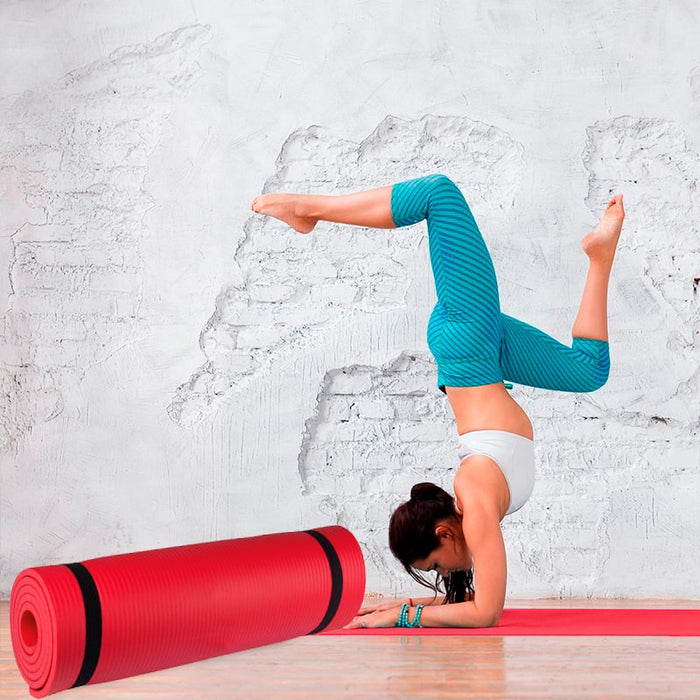 Esterilla profesional para la práctica de yoga y fitness Roja 190x58x1cm | BronFit© , pilates mat , pilates en casa , Pilates Embarazo y Sentarse , pilates de Yoga Fitness , esterilla yoga bronmart , esterilla yoga , esterilla pilates , esterilla gimnasia , Esterilla Fitness y Yoga roja 190x58x1 , esterilla fitness , esterilla ejercicio , esterilla deporte , esterilla de yoga , esterilla bronmart , esterilla Equilibrio Entrenamiento