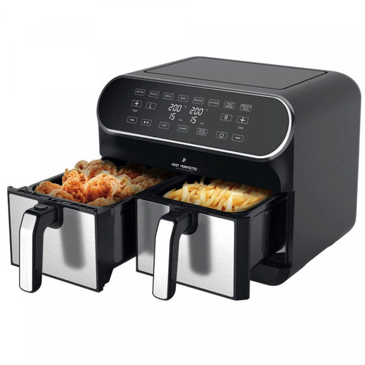 Freidora Sin Aceite Doble 8 L y 1700 W Pantalla LED Táctil 8 en1 Airfryer XXL  | BronKitchen©