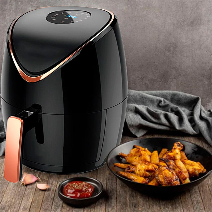 Freidora de aire sin aceite, Freidora de aire sin aceite, AirFryer familiar  5.5L de 1400 W con pantalla táctil LED | BronKitchen©,comer sano,airfryer,freidora sin aceite,Freidora de aire 4 letros | BronKitchen©freidora de aire,freidora,electrodomésticos,comida sana,comida saludable