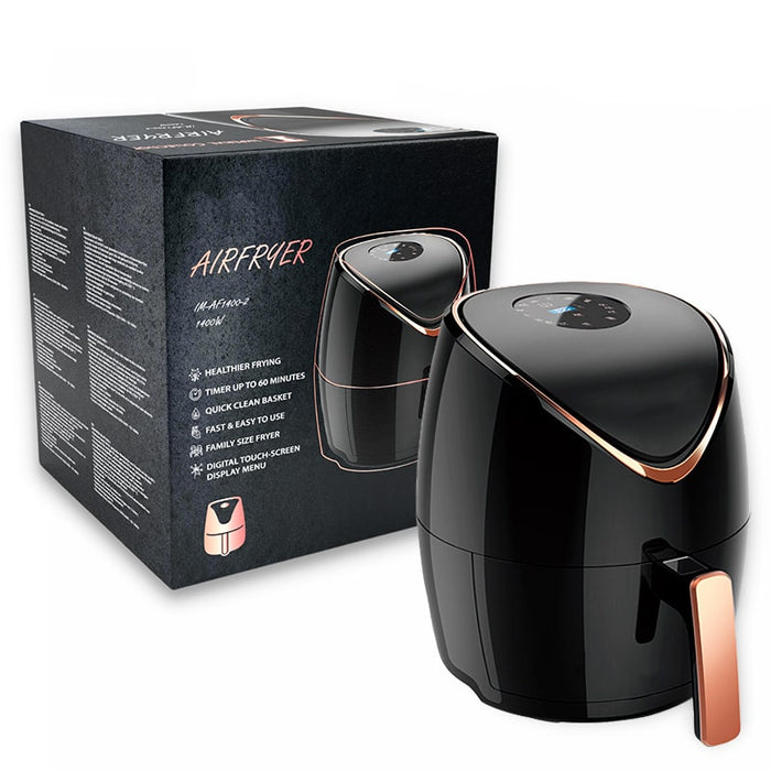 Freidora de aire sin aceite, Freidora de aire sin aceite, AirFryer familiar  5.5L de 1400 W con pantalla táctil LED | BronKitchen©,comer sano,airfryer,freidora sin aceite,Freidora de aire 4 letros | BronKitchen©freidora de aire,freidora,electrodomésticos,comida sana,comida saludable