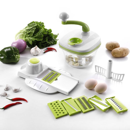 utensilios de cocina , trituradora , Separador de huevos para tomate , rebanador , rallador queso patata, picadora de carne, equipo de cocina, rebanadora, picadora, picador de verduras, picadora manual, picadora de alimentos, Juego de picadora y cortadora 10 en 1 BronKitchen©, fideos, cortador espiral patatas, cortador de verduras con cuchilla giratoria, Cortador de Verdura Mandolina de Verduras Multifuncional, Cocina Slicer 10 Cuchillas, bronmart españa,