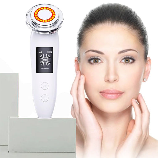 Aparato multifunción radiofrecuencia facial, reafirmante facial con EMS Microcorriente | BronBeauty©