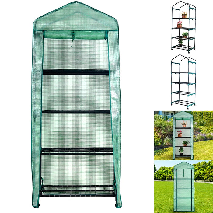 Invernadero de 4 Niveles con ruedas para el jardín 69 cm x 49 cm x 158 cm | BronGarden©, invernadero para el frio, invernadero para plantas, invernadero para plantas exterior invierno, invernadero para interiores, invernadero portatil, invernadero exterior, invernadero interior, invernadero para invierno, invernadero para plantas interior, invernadero pequeño para plantas, invernadero casero, invernadero tunel, invernadero leroy merlin, invernadero stardew valley,