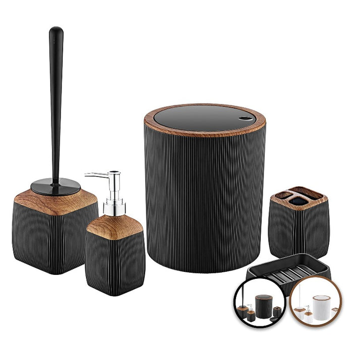 Juego-de-baño-de-5-piezas-Acento-de-madera-BronHome©,Juego-de-6-accesorios para-el-cuarto-de-baño, dispensador-de-jabón,escobilla-para-el-inodoro, accesorios-de-baño,accesorios-de-baños-modernos,juego-de-accesorios-de-baño,accesorios-de-baño-y-bañarse,accesorios-de-baño-negro,accesorios-de-baño-para-niños,accesorios-de-baño-dorados,accesorios-de-baños-de-set-completo,accesorios-de-baño-blanco,bronmart,es,nl,be,it,de,