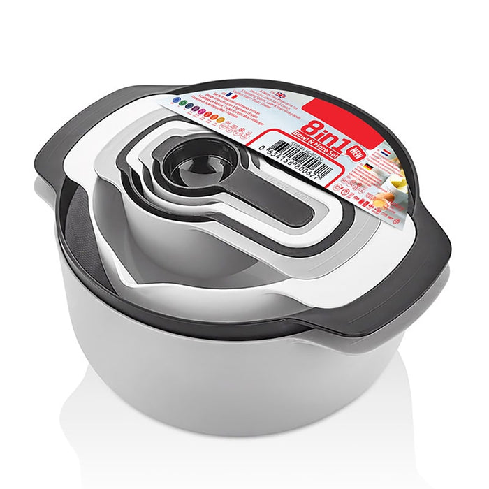 Juego-de-cuencos-y-tazas-medidoras-8-en-1-BronKitchen©,Coladores-Cocina-Bol-para-Mezclar,Juego-de-Cuencos,Cuencos-Mezcladores-de-Boles, Exprimidor-de-Cítricos, Cuencos-Nido-de-Plástico-sin-BPA,para-Frutas-y-arena-y-pasteleria,bronmart,es,it,fr,nl,be,co.uk