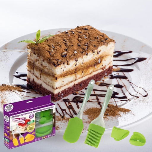 Juego-de-utensilios-de-silicona-para-hornear-de-4-Piezas-BronKitchen©,Juego-de-espátulas-de-silicona, utensilios-para-cocinar, hornear, mezclar-y-utensilios-de-cocina-antiadherentes, sin-BPA, aptos-para-lavavajillas.bronmart-españa