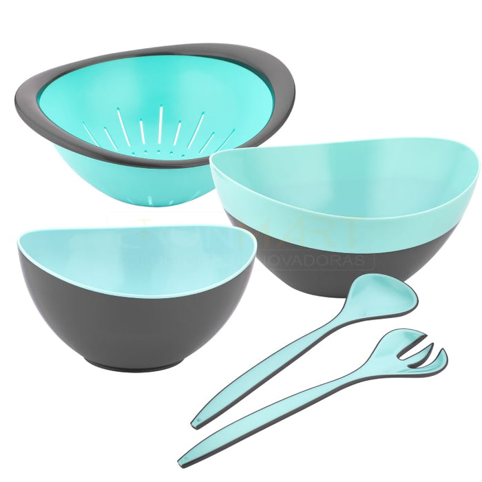 Juego de cuencos mezcladores boles _ BronKitchen© ,Coladores CocinaBol para Mezclar, Juego de Cuencos, Cuencos Mezcladores de Boles, Exprimidor de Cítricos, Cuencos Nido de Plástico sin BPA, para Frutas y