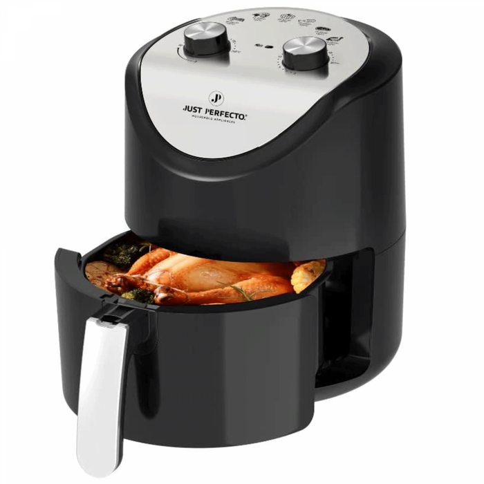 1200W luchtfriteuse met dubbele dubbele besturing - 3.5L | Bronkitchen ©