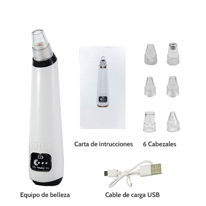 Succionador de poros con 6 cabezales intercambiables | BronBeauty©