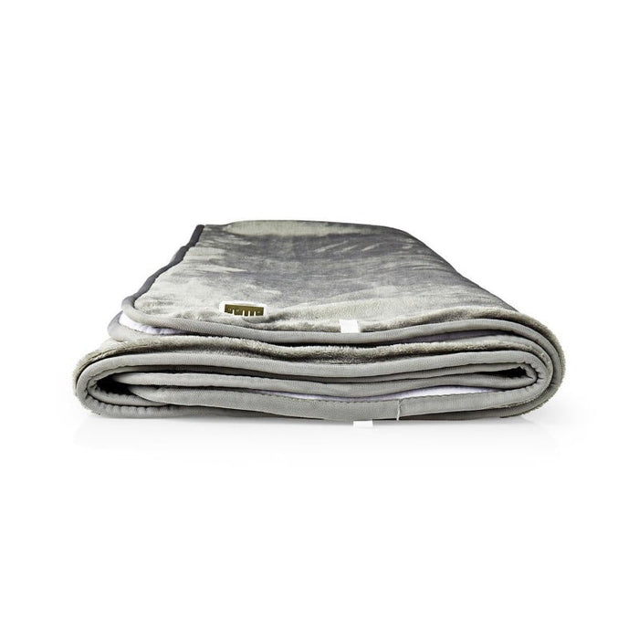 Manta eléctrica, manta térmica eléctrica de 160x140cm - Blanco Gris | BronNedis©,mantas eléctricas, almohadilla electrica, manta electrica bronmart, manta eléctrica calidad, manta termica electrica,