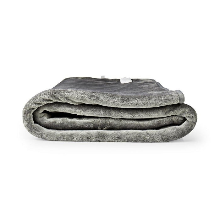 Manta eléctrica, manta térmica eléctrica de 160x140cm - Blanco Gris | BronNedis©,mantas eléctricas, almohadilla electrica, manta electrica bronmart, manta eléctrica calidad, manta termica electrica,