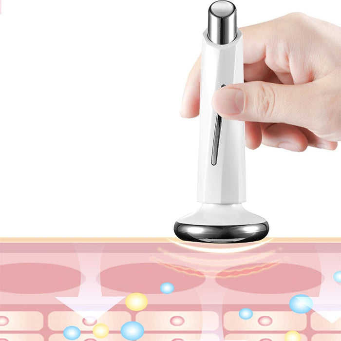 Masajeador Facial de Micro Vibración Magnética con LED | BronBeauty©,Ojeras Y Fatiga Ocular Antiarrugas, Masajeador Facial , Masajeador Eléctrico de Ojos , Masajeador de Labios , Herramienta de Enfermería Para Ojeras , Dispositivo Antienvejecimiento 42 ° C Calor Constante