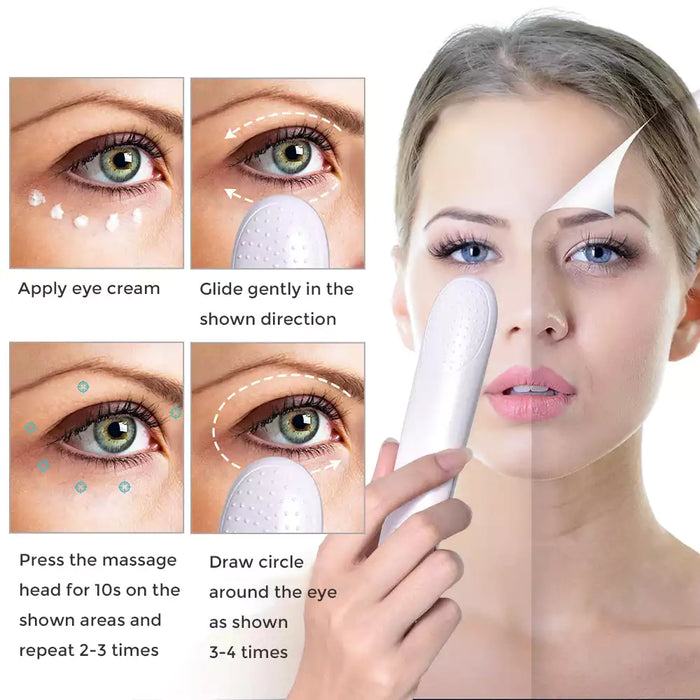 Productos Masajeador de Ojos EMS Antiedad con Fototerapia, Termoterapia y Vibración | BronBeauty©