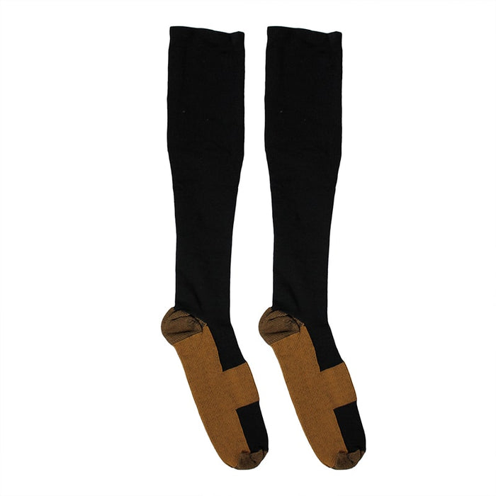 Medias,altas,con,fibra,de,cobre,Light,Legs,Small,Calcetines,de,compresión,de,cobre,unisex,para,mejorar,la,circulación, para,correr, senderismo, ciclismo,15-20,mmHg