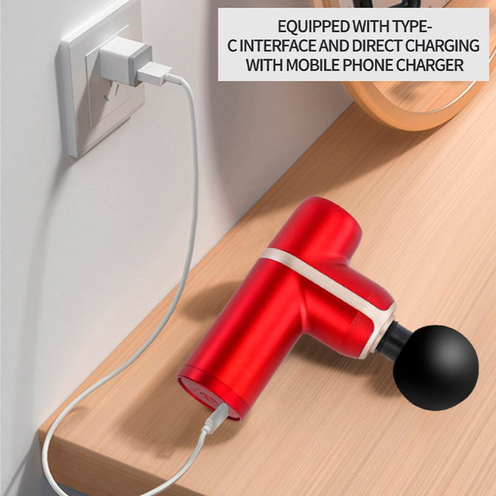 Mini pistola de masaje portátil 2.0 Color Blanco | BronFit©