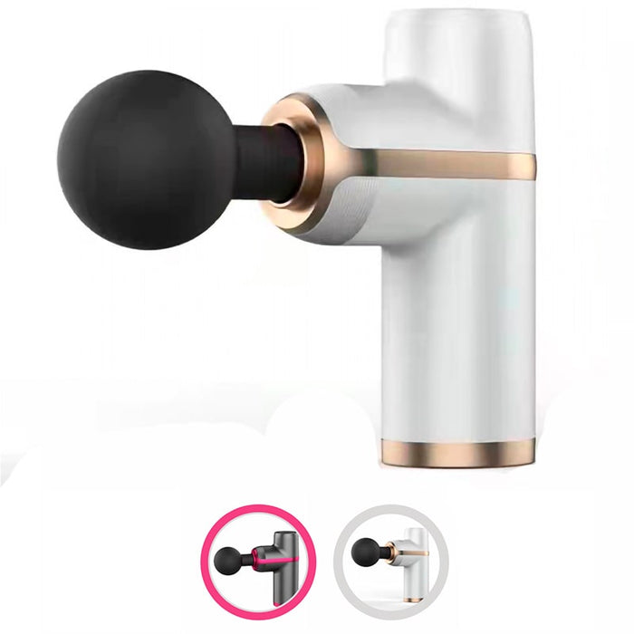 Mini pistola de masaje portátil 2.0 Color Blanco | BronFit©