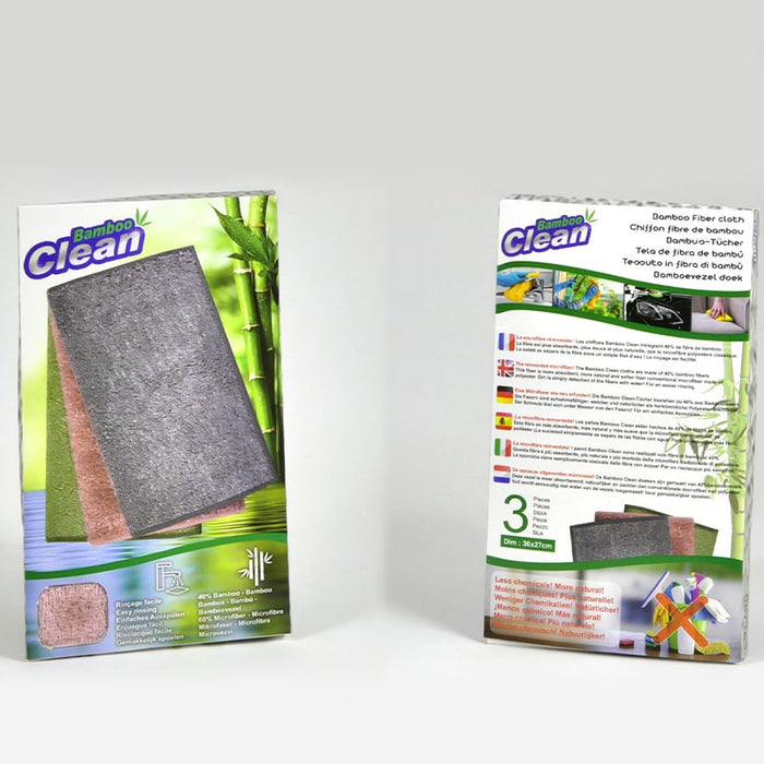 Pack de 3  bayetas de bambú ultra absorbentes | BronClean©