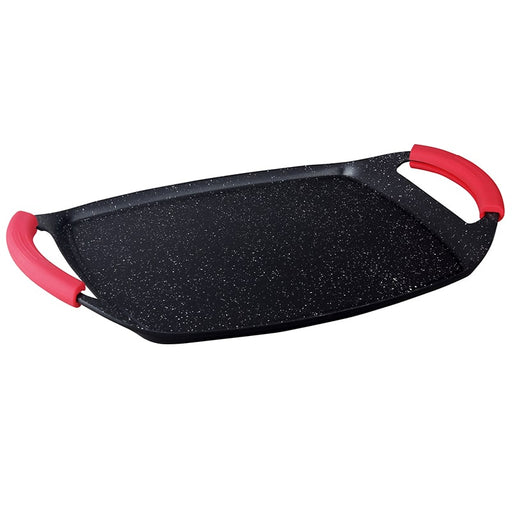 Placa-De-Parrilla-Revestida-De-Mármol-De-47-Cm-BronKitchen©,Plancha-Grill,Asadora,Efecto-Piedra-Revestimiento-Antiadherente-Asas-Rojas-de-Silicona,Bronmart,es,Plancha-de-Asar,