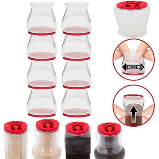 Protectores de goma para patas de sillas universales 8 piezas | BronIdeas©