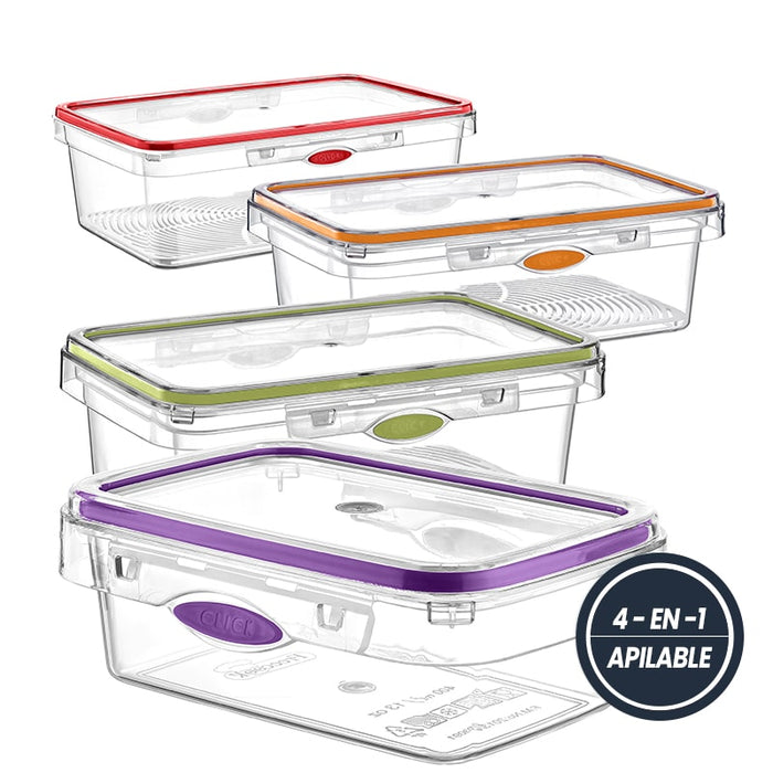 Recipientes-de-alimentos-con-desbloqueo-inteligente-apilable-4-en-1-BronKitchen©,recipientes-para-guardar-comida, recipientes-para-guardar-alimentos-en-la-nevera, mejores-recipientes-para-conservar-alimentos, recipientes-hermeticos-grandes, cual-es-el-mejor-material-para-congelar-alimentos, recipientes-hermeticos-ikea, recipientes-hermeticos-cristal, recipiente-hermetico-plastico,recipiente-hermetico-cristal-sin-bpa,recipiente-hermetico-vidrio-biologicos,