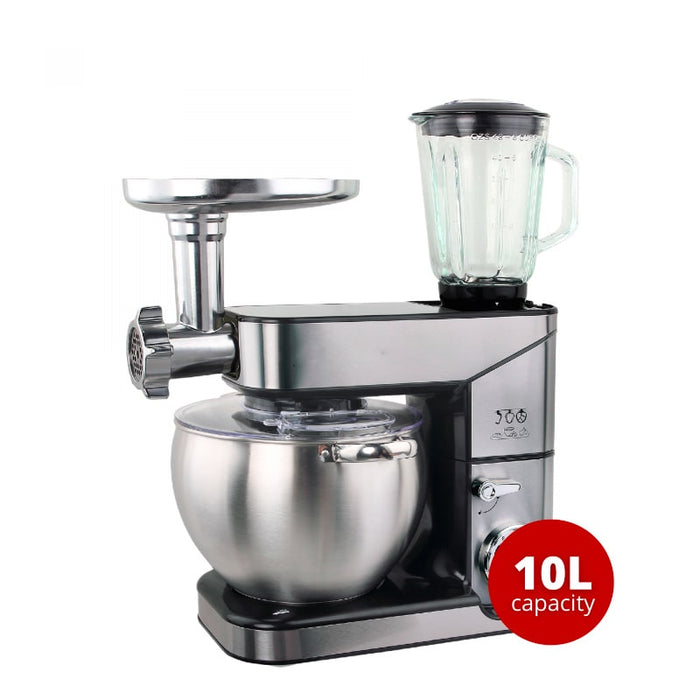 Robot de cocina amasadora, con picadora de carne y batidora 3 en 1, 2500 W - 10L | BronKitchen©