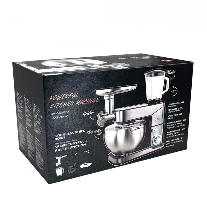 Robot de cocina amasadora, con picadora de carne y batidora 3 en 1, 2500 W - 10L | BronKitchen©