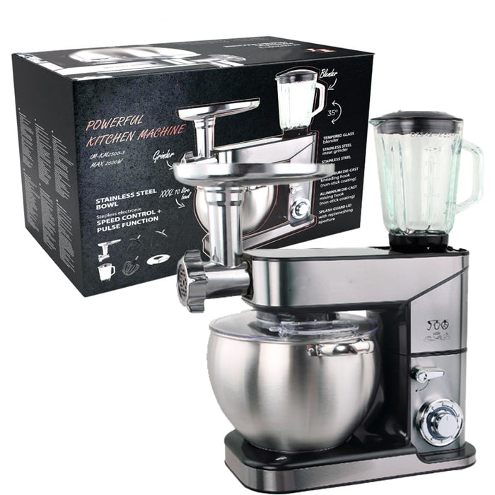Robot de cocina amasadora, con picadora de carne y batidora 3 en 1, 2500 W - 10L | BronKitchen©