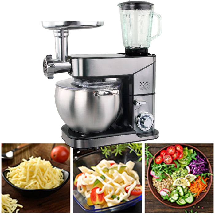 Robot de cocina amasadora, con picadora de carne y batidora 3 en 1, 2500 W - 10L | BronKitchen©