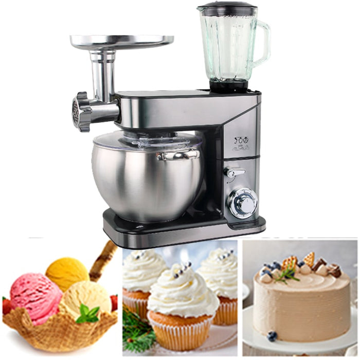 Robot de cocina amasadora, con picadora de carne y batidora 3 en 1, 2500 W - 10L | BronKitchen©