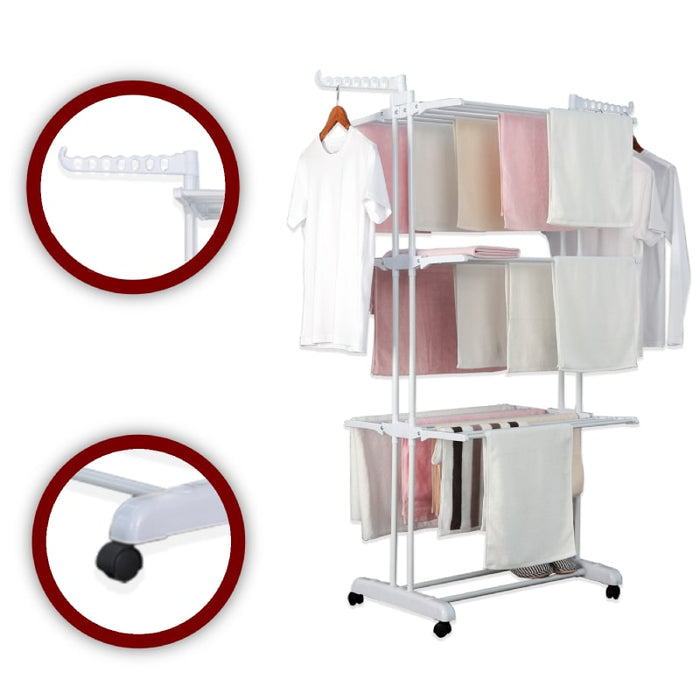 Tendedero de ropa, tendedero plegable color Blanco | BronHome©
