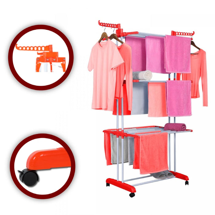 Tendedero de ropa, tendedero plegable color naranja | BronHome©