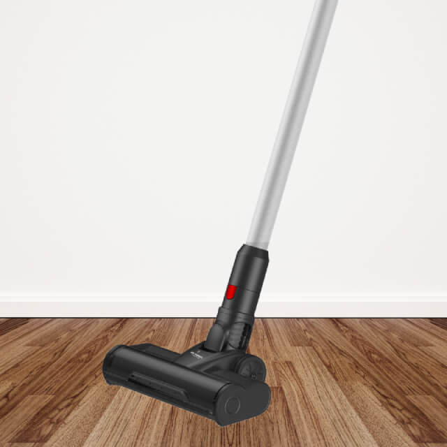 foto de limpieza de madera con la Aspiradora escoba sin cables Just Perfecto color negro 3 en 1 - 160W | BronHome©