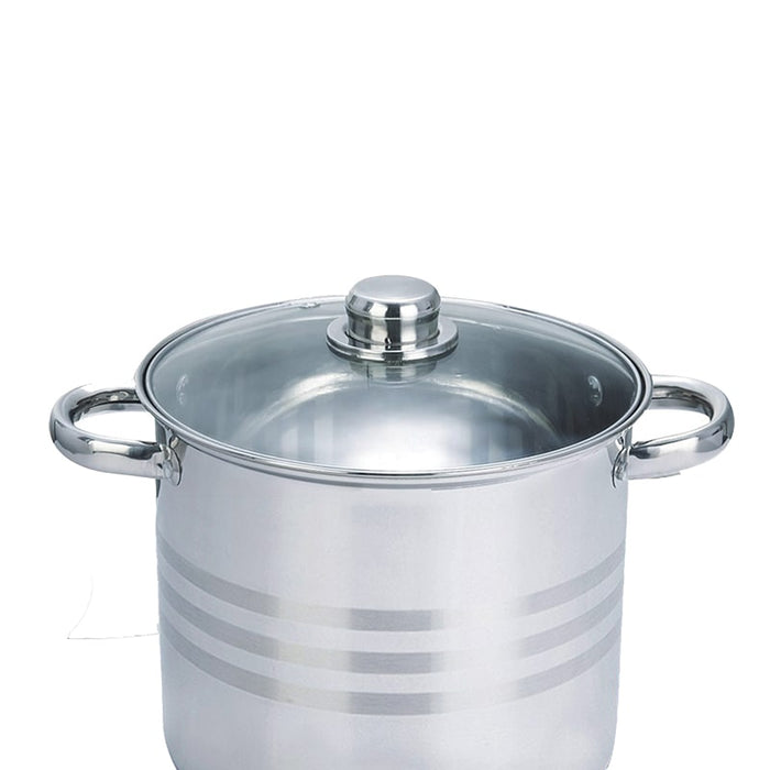 ollas,juego,de,ollas,Pack,de,ollas,mate,de,acero,inoxidable,con,tapas,de,vidrio,de,10,a,15,litros,BronKitchen©,Olla,Antiadherente,con,Tapa,Vidrio,Apto,Cocina,Inducción,Gas,Fuego,y,Horno,Color,Plata