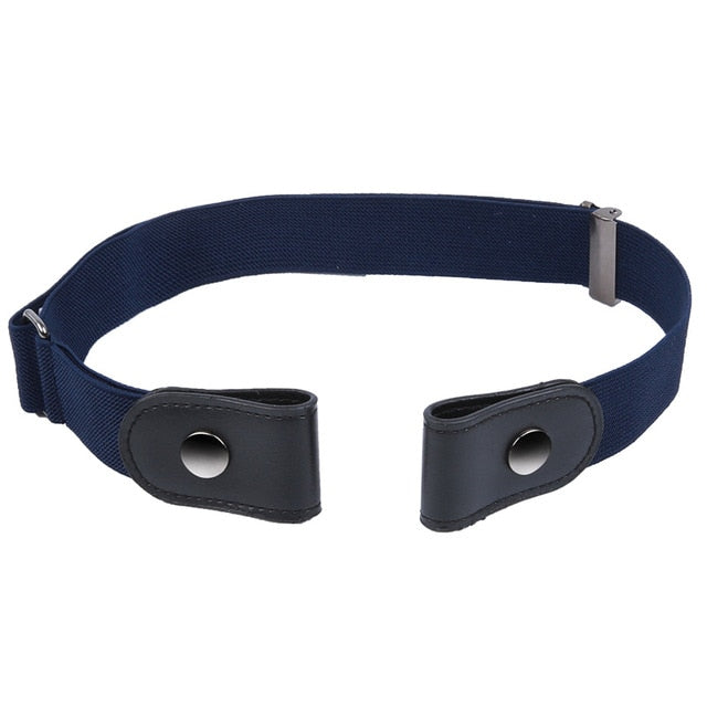 Cinturón sin hebillas para pantalones de mezclilla, vestidos, cinturón elástico elástico sin hebilla para mujeres / hombres, sin bultos, cinturón sin complicaciones