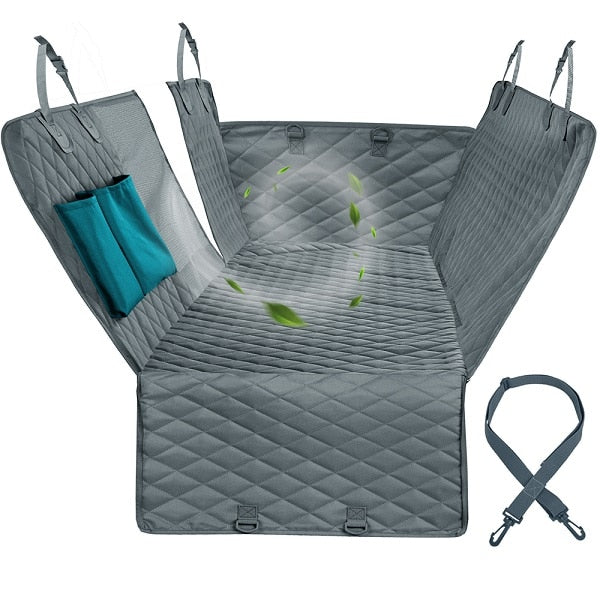 Fundas impermeables para asientos de coche para perros, vista de malla para niños y mascotas, gato, portador de perros, alfombrilla para mochila para mascotas, funda de asiento de viaje