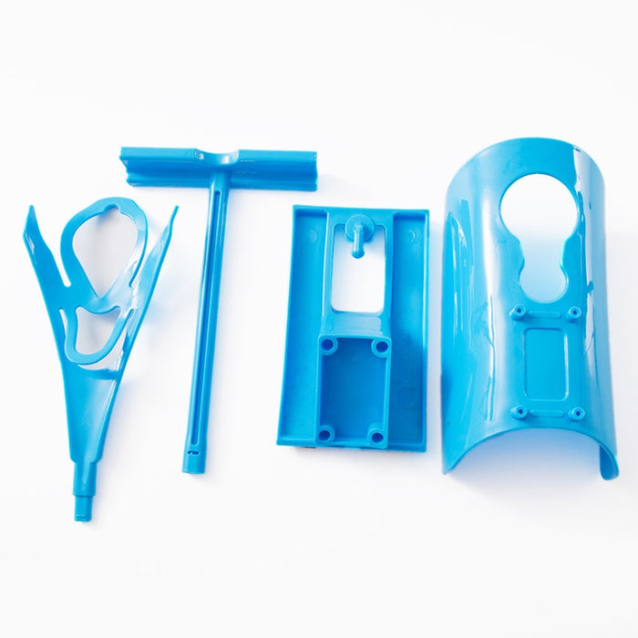 Ayudante azul de ayuda deslizante de calcetines de 1 pieza, el kit ayuda a poner los calcetines apagados, sin doblar el cuerno del zapato adecuado para calcetines soporte para pies