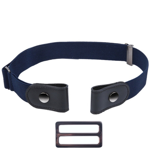 Cinturón sin hebillas para pantalones de mezclilla, vestidos, cinturón elástico elástico sin hebilla para mujeres / hombres, sin bultos, cinturón sin complicaciones