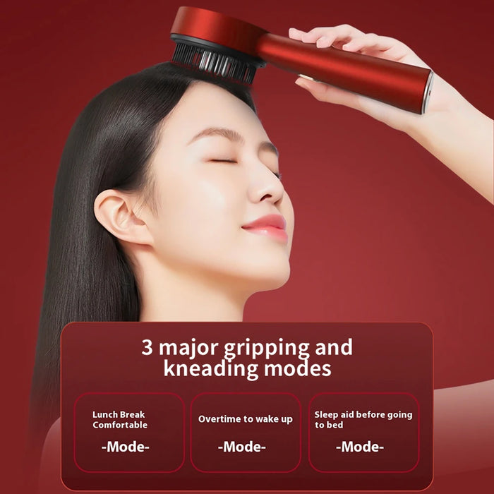 ScalpPro™ – Peine de Masaje Eléctrico con Luz Roja y Aplicador de Tratamiento Capilar