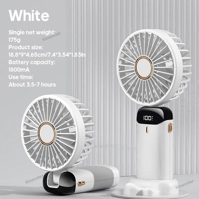 Handsfree Nekventilator Opvouwbaar USB Oplaadbaar 5 Snelheden | BronAir©